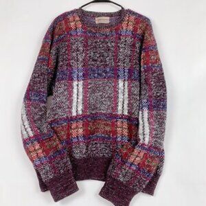 Vintage 90s Loafers Reed St James Grunge Multicolor Sweater Mens - Size L